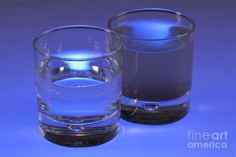 Two Glasses Of Water Photograph By Photo Researchers Pixels