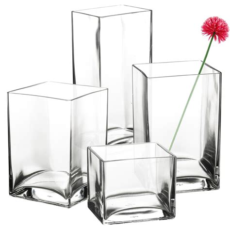 Pasabahce Square Rectangle Glass Flower Vase T Box Centerpiece Wedding New Ebay