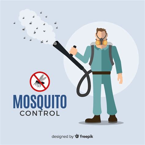 Mosquito Control Background Free Vector