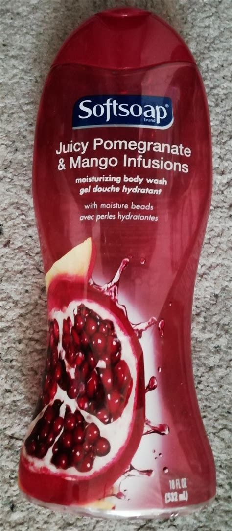 Softsoap Moisturizing Body Wash Juicy Pomegranate And Mango Infusions