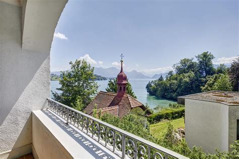Historical Villa By The Lake With Private Harbour In Lucerne