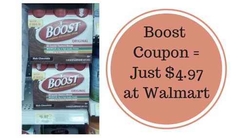 Boost Drink Printable Coupon 497 At Walmart