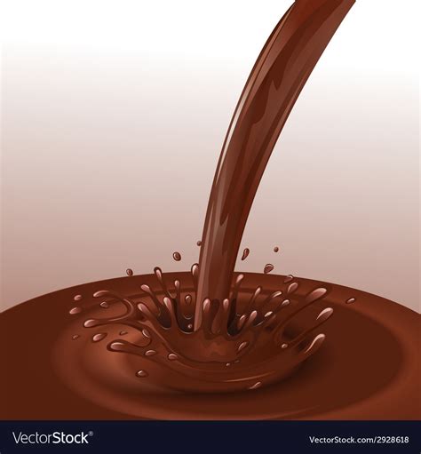 Chocolate Flow Background Royalty Free Vector Image