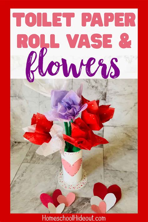 Toilet Paper Roll Flowers And Vase Homeschool Hideout