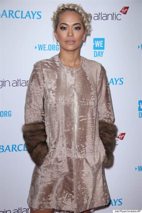 Rita Ora Goes Nude Sartorially Speaking At We Day Pics Huffpost Uk