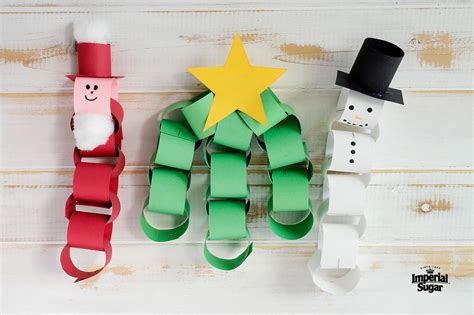 Paper Chain Christmas Craft Imperial Sugar Recipe Christmas Paper