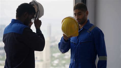 Professional Builders Putting On Hard Hats Stock Footage Sbv 347348831