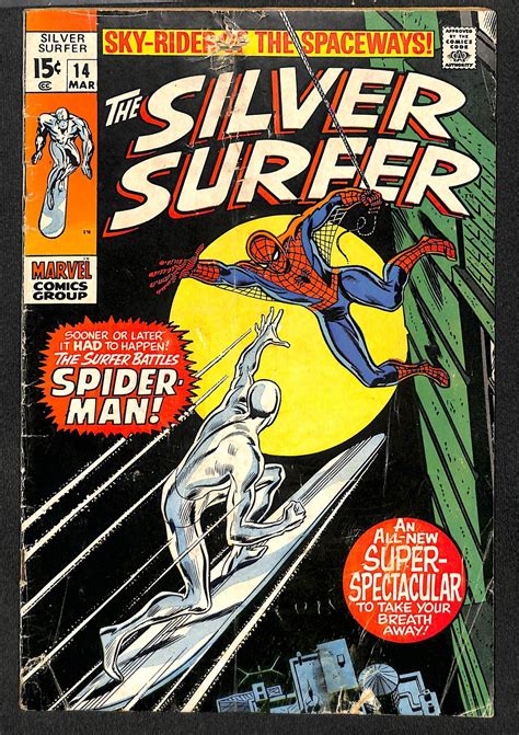 Silver Surfer 14 Gd 25 Spider Man Marvel Comics Comic Books