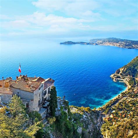 Panorama Towards Cap Ferrat From Èze Via Visit South Of Frances