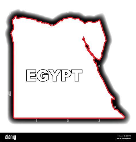 ägypten Karte Umriss Vektor Fotos Und Bildmaterial In Hoher Auflösung