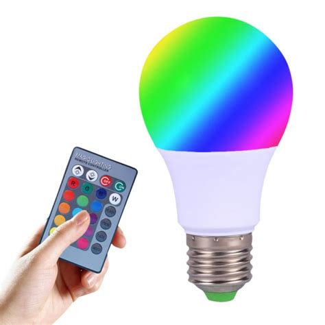 Rgb Led Light Bulbcolor Changing Light Bulbdimmable 5w E27 Screw Base