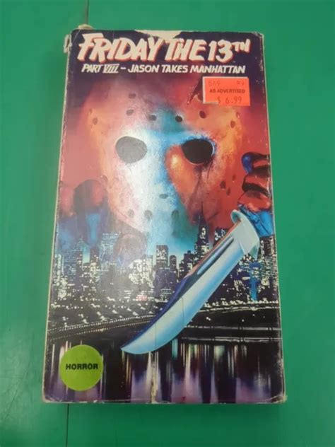 FRIDAY THE TH Part VIII Jason Takes Manhattan VHS Horror Slasher PicClick