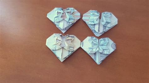 Maybe you would like to learn more about one of these? How to fold an origami money heart - YouTube