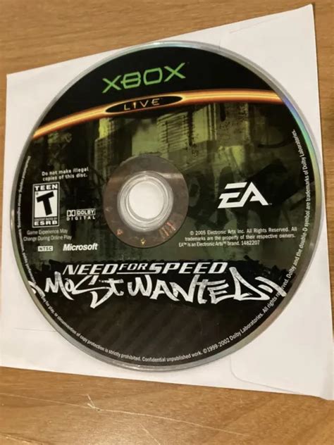 NEED FOR SPEED Most Wanted Microsoft Xbox Disc Only Ships Next Day PicClick