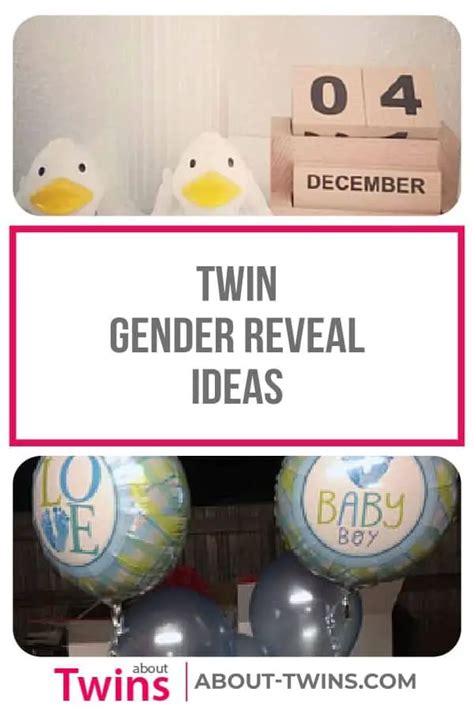 Twin Gender Reveal Ideas Pictures And Cakes About Twins
