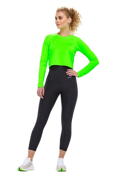 Winshape Langærmet T Shirt Neon Greenneongrøn Zalandodk