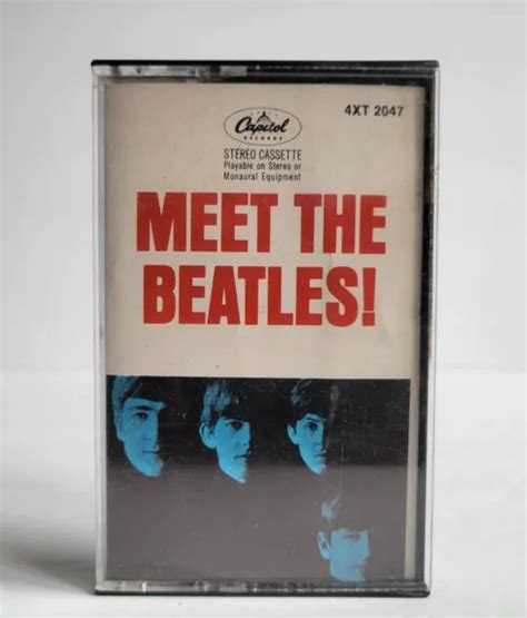 Meet The Beatles Cassette Tape Capitol Records 4xt 2047 Vintage 1499