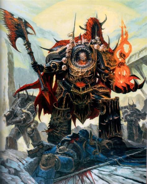 Chaos Lord Warhammer 40k Wiki Space Marines Chaos Planets And More