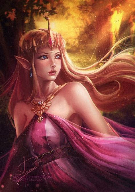 Pin By M Bhat On Fantasy Characters Female Princess Zelda Legend Of