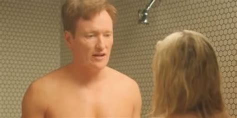 Naked Chelsea Handler Conan O Brien Fight In The Shower