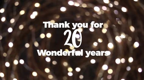 Thank You For 20 Wonderful Years Youtube