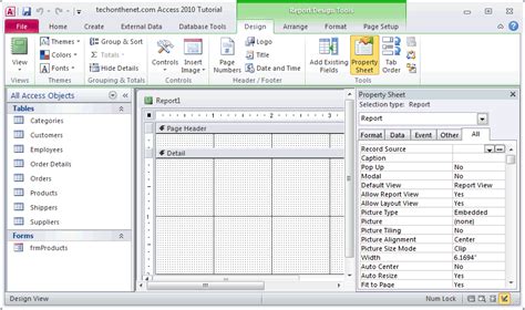 Ms Access 2010 Record Source For Report