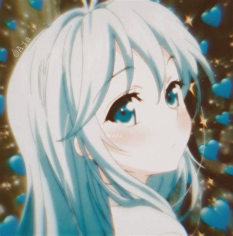 Blue Cute Aesthetic Anime Girl Pfp Fotodtp
