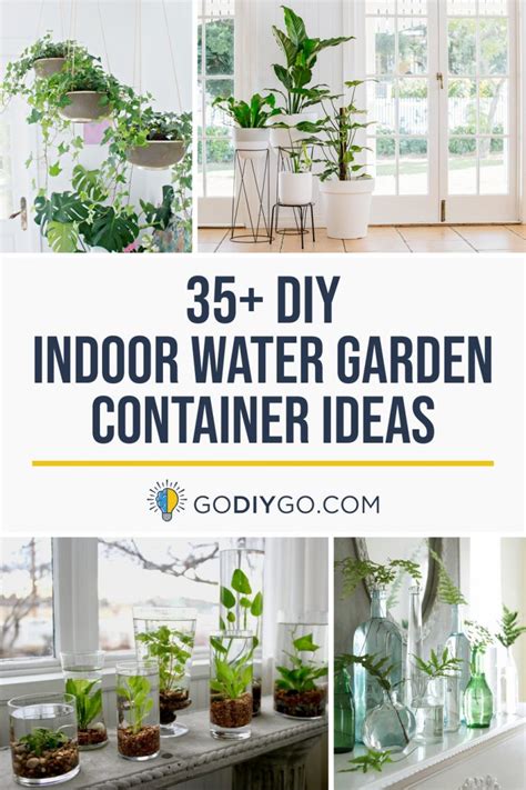 39 Diy Indoor Water Garden Container Ideas Godiygocom