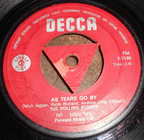 The Rolling Stones As Tears Go By 1966 Vinyl Discogs