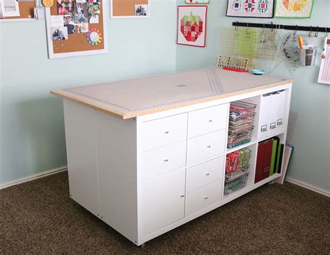 A Bright Corner: DIY Sewing Room Cutting Table IKEA Hack