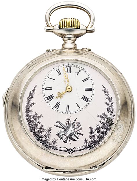 swiss silver musical watch circa 1885 timepieces swiss and lot 46135 heritage auctions