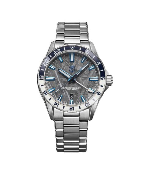 Zelos Spearfish GMT Meteorite (Pre-Order: 02-2023) Watch - WatchBandit