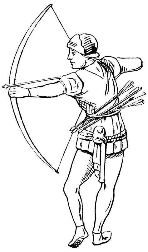 Archer 15th Century England Clipart Etc