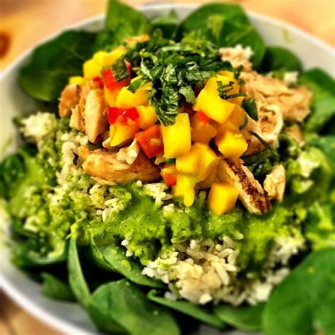 Ditch The Packed Lunch And Enjoy A Mango Green Thai Salad With Chicken At