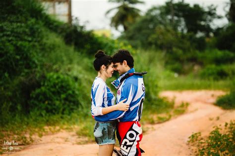 Pré Casamento Juliana And Gilberto Motocross E Guaramiranga Motocross Moto Casal Mini