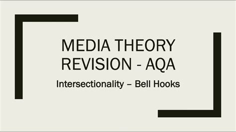Bell Hooks Media Studies Revision Youtube