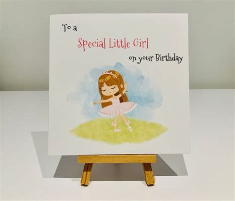 Girl Birthday Card Special Little Girl Birthday Card Child Etsy