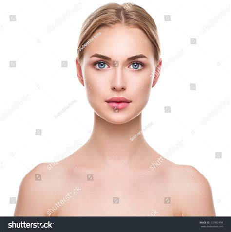 Woman Face Portrait Over 7218386 Royalty Free Licensable Stock