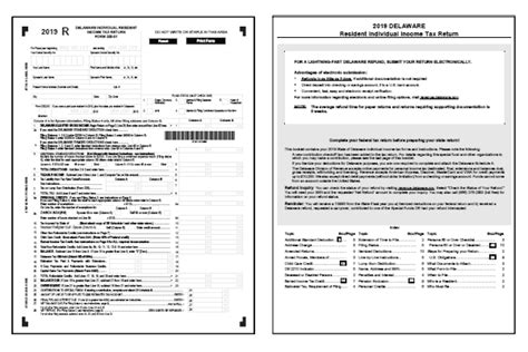 Delaware Tax Forms And Instructions For 2019 Form 200 01