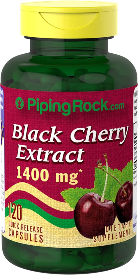 Black Cherry Extract Supplement Black Cherry Benefits And Uses Pipingrock Health Products