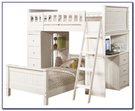 Maybe you would like to learn more about one of these? Twin Over Full Bunk Bed With Desk And Storage - Desk ...