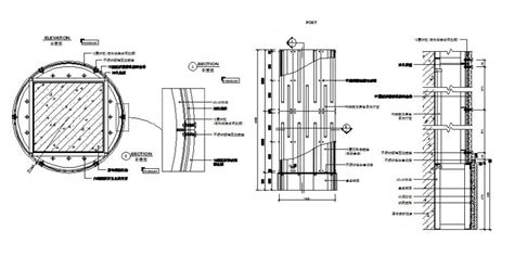Stainless Steel Column Structure Cad Drawing Details Dwg File Cadbull
