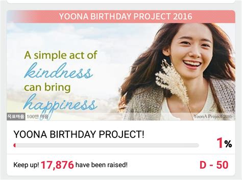 Yoona Indonesia On Twitter Yoona 윤아 B Day Support Project Will Be Donated For Unicef To