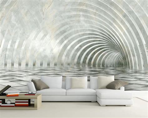 Three Dimensional Marble 3d Living Room Tv Backdrop Space
