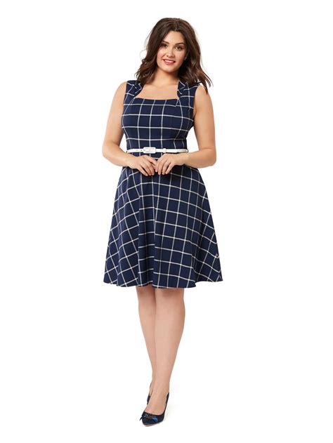 Veronica Check Dress Shop Dresses Online From Review