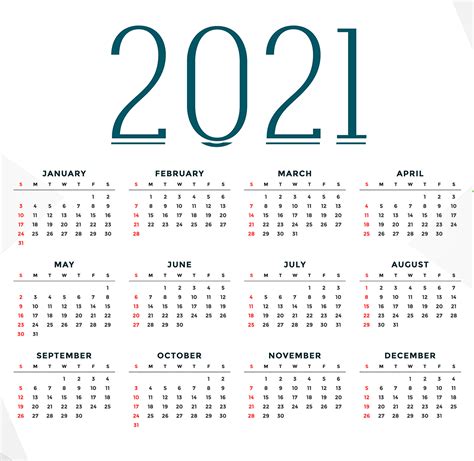 5 Best Images Of 2021 Calendar Printable Free 2021 Yearly Calendar