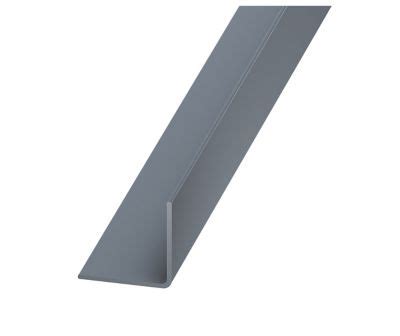 Châssis de porte en pvc dont panneau en alu de marque kommerling de 76. Cornière PVC gris titane 20 x 20 mm, 2 m | Castorama