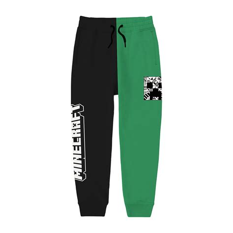 Little And Big Boys Minecraft Cuffed Jogger Pant Color Grn Blk Jcpenney