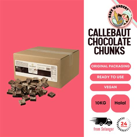 Carton Callebaut Dark Chocolate Chunk Callebaut Coverture Chocolate