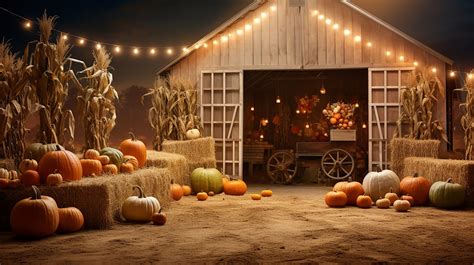 Pumpkins And Wooden Barn Free Stock Photo Public Domain Pictures